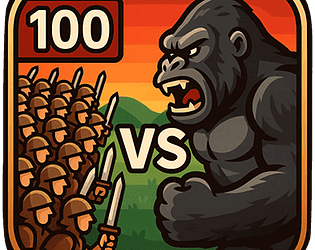 100 Men Vs 1 Gorilla